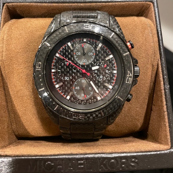 Michael Kors Carbon Fiber Watch 